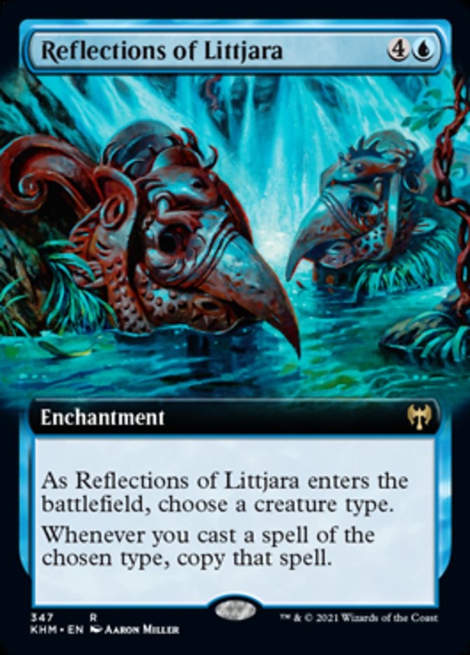 Reflections of Littjara (Extended Art) [Kaldheim] | Dragon's Lair Comics and Fantasy Houston TX