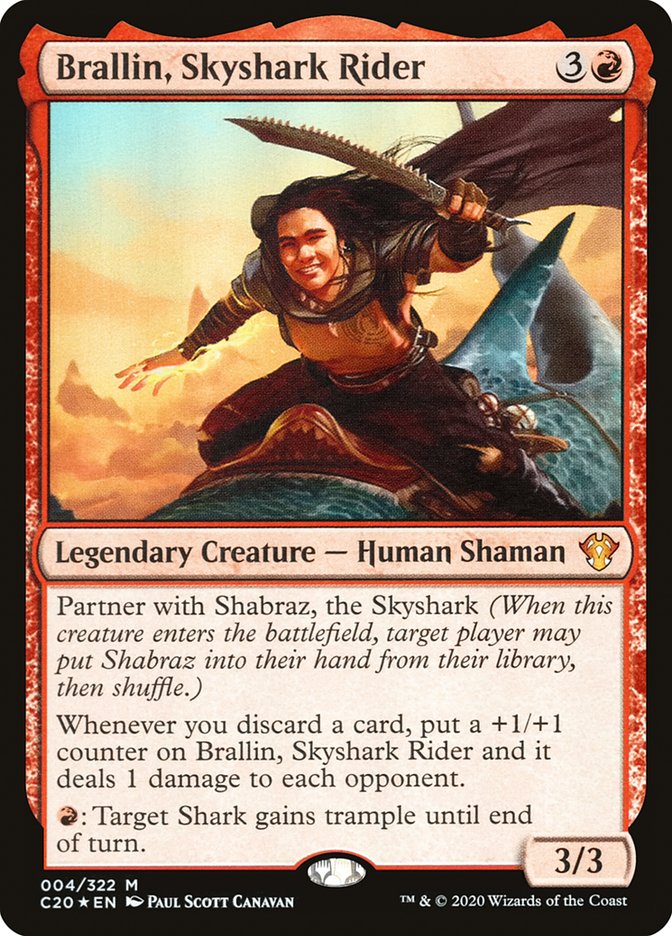 Brallin, Skyshark Rider [Commander 2020] | Dragon's Lair Comics and Fantasy Houston TX