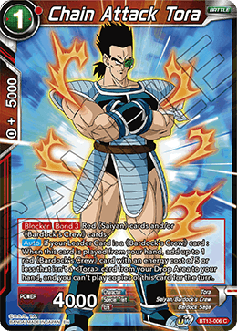 Chain Attack Tora (Common) (BT13-006) [Supreme Rivalry] | Dragon's Lair Comics and Fantasy Houston TX