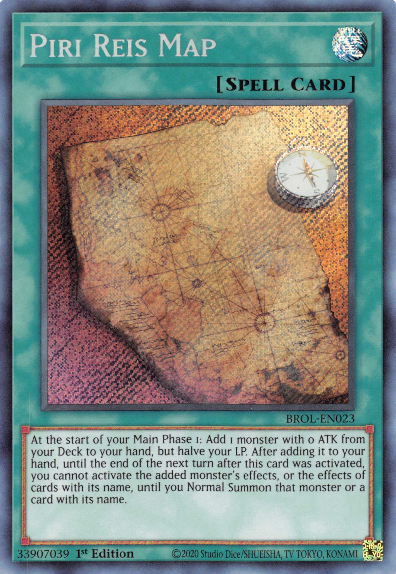 Piri Reis Map [BROL-EN023] Secret Rare | Dragon's Lair Comics and Fantasy Houston TX