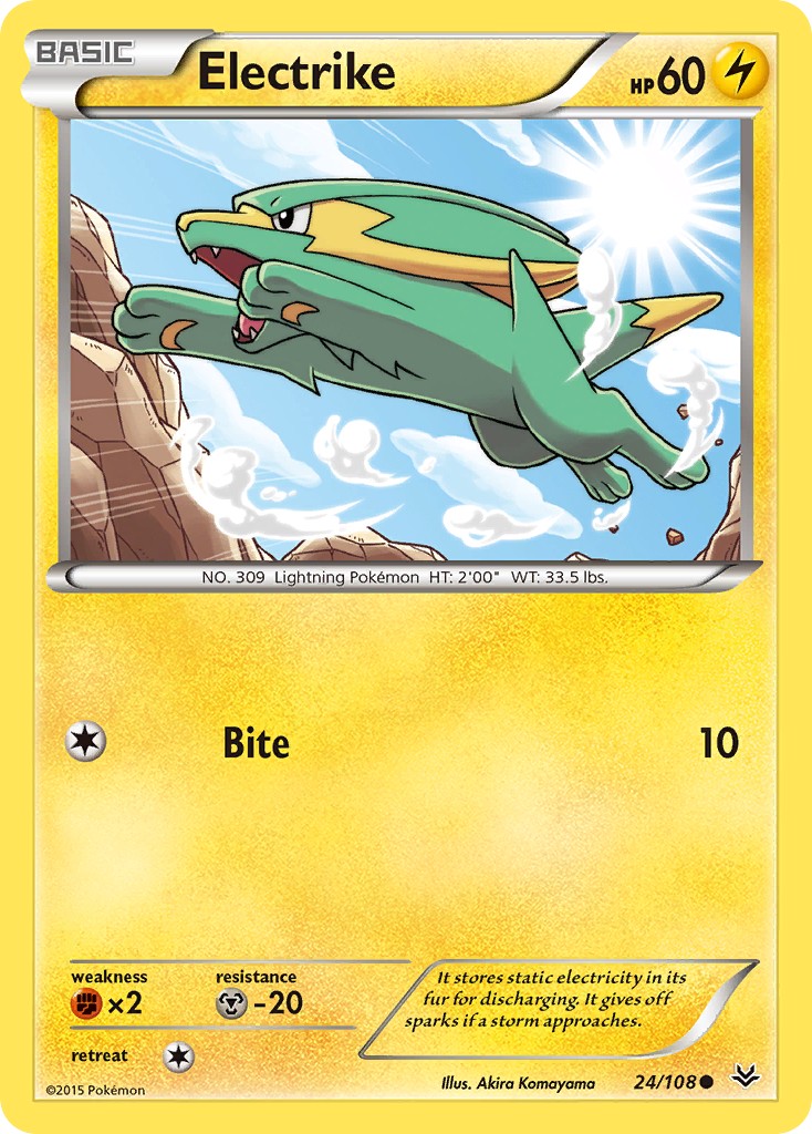 Electrike (24/108) [XY: Roaring Skies] | Dragon's Lair Comics and Fantasy Houston TX