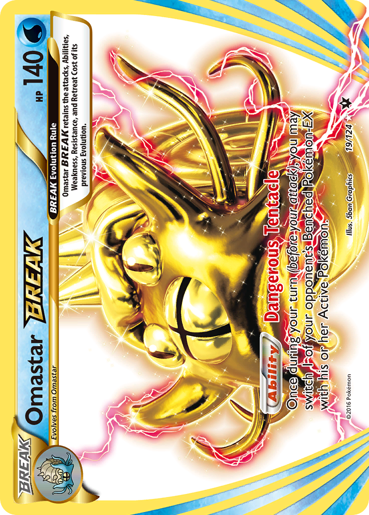 Omastar BREAK (19/124) [XY: Fates Collide] | Dragon's Lair Comics and Fantasy Houston TX