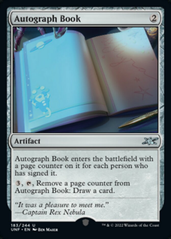 Autograph Book [Unfinity] | Dragon's Lair Comics and Fantasy Houston TX