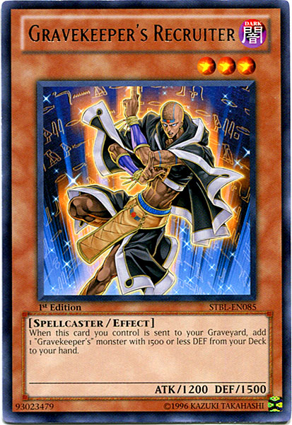 Gravekeeper's Recruiter [STBL-EN085] Rare | Dragon's Lair Comics and Fantasy Houston TX