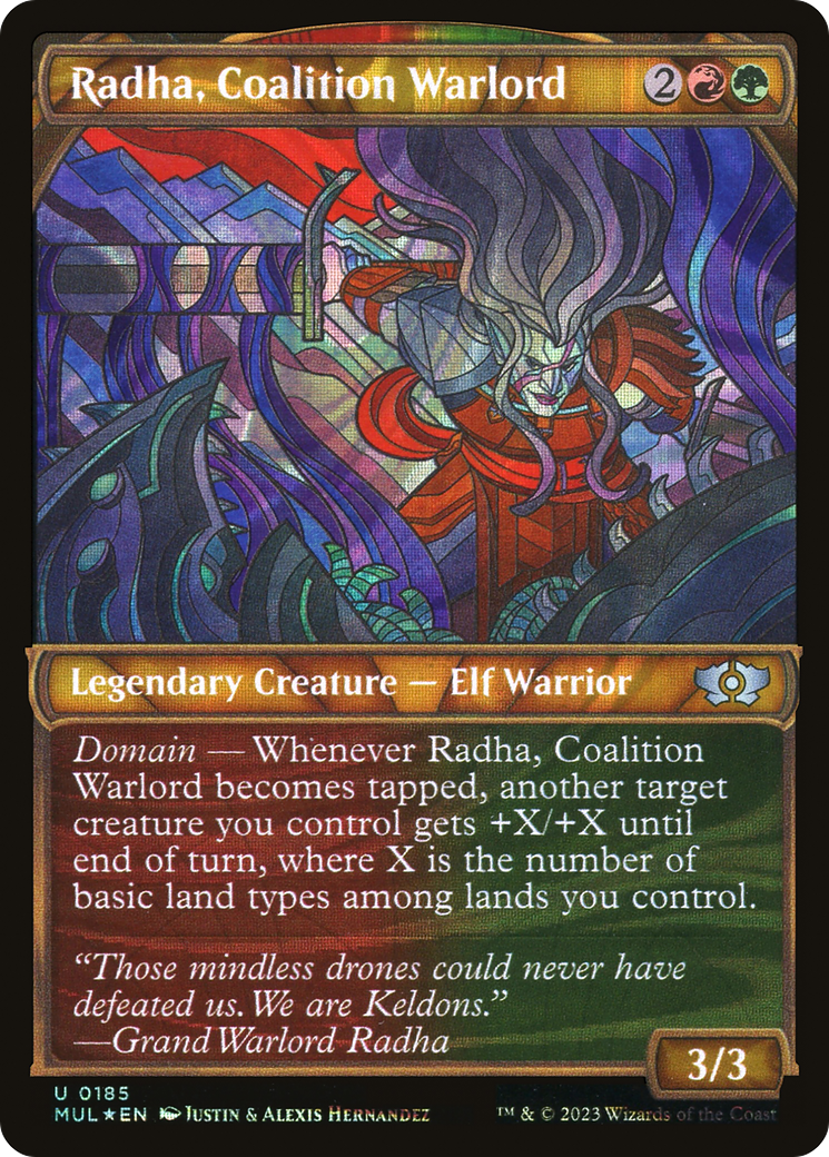 Radha, Coalition Warlord (Halo Foil) [Multiverse Legends] | Dragon's Lair Comics and Fantasy Houston TX