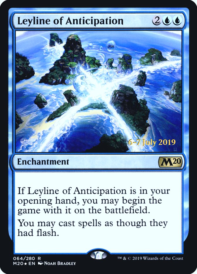 Leyline of Anticipation [Core Set 2020 Prerelease Promos] | Dragon's Lair Comics and Fantasy Houston TX