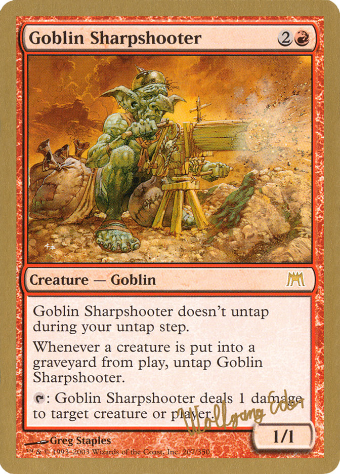 Goblin Sharpshooter (Wolfgang Eder) [World Championship Decks 2003] | Dragon's Lair Comics and Fantasy Houston TX