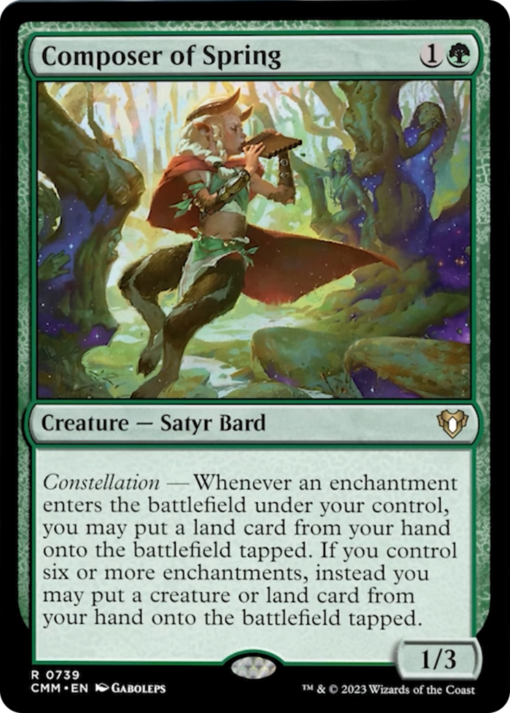Composer of Spring [Commander Masters] | Dragon's Lair Comics and Fantasy Houston TX