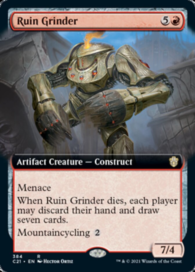 Ruin Grinder (Extended Art) [Commander 2021] | Dragon's Lair Comics and Fantasy Houston TX
