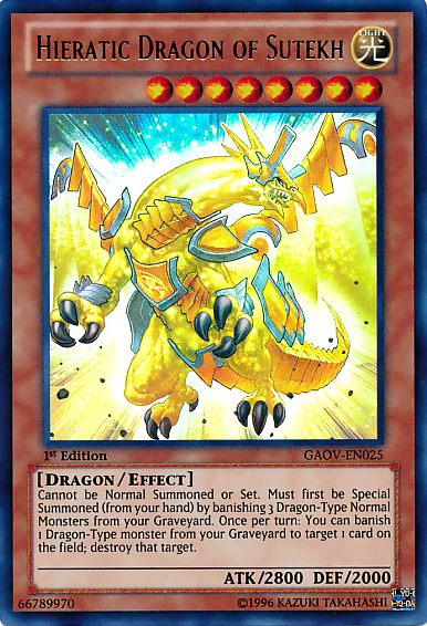 Hieratic Dragon of Sutekh [GAOV-EN025] Ultra Rare | Dragon's Lair Comics and Fantasy Houston TX