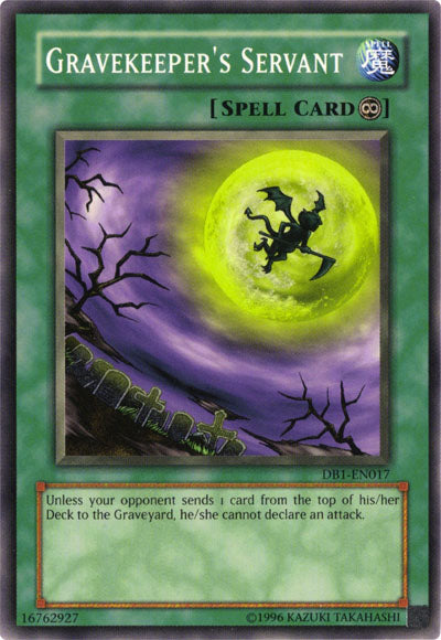 Gravekeeper's Servant [DB1-EN017] Common | Dragon's Lair Comics and Fantasy Houston TX