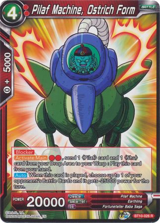 Pilaf Machine, Ostrich Form (BT10-026) [Rise of the Unison Warrior 2nd Edition] | Dragon's Lair Comics and Fantasy Houston TX