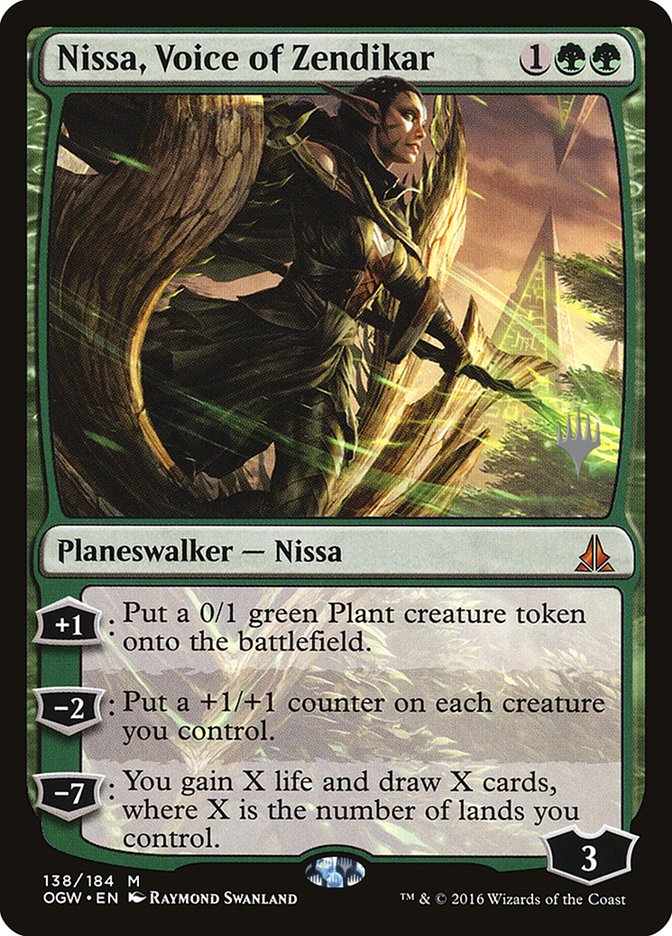 Nissa, Voice of Zendikar (Promo Pack) [Oath of the Gatewatch Promos] | Dragon's Lair Comics and Fantasy Houston TX
