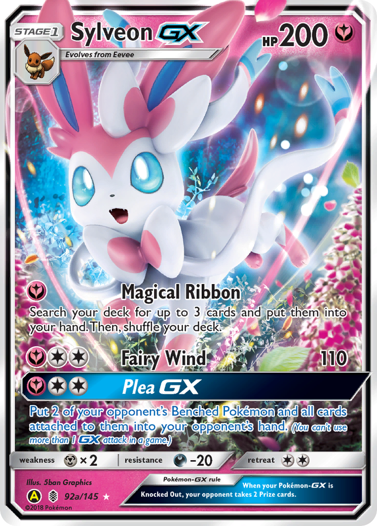 Sylveon GX (92a/145) [Alternate Art Promos] | Dragon's Lair Comics and Fantasy Houston TX