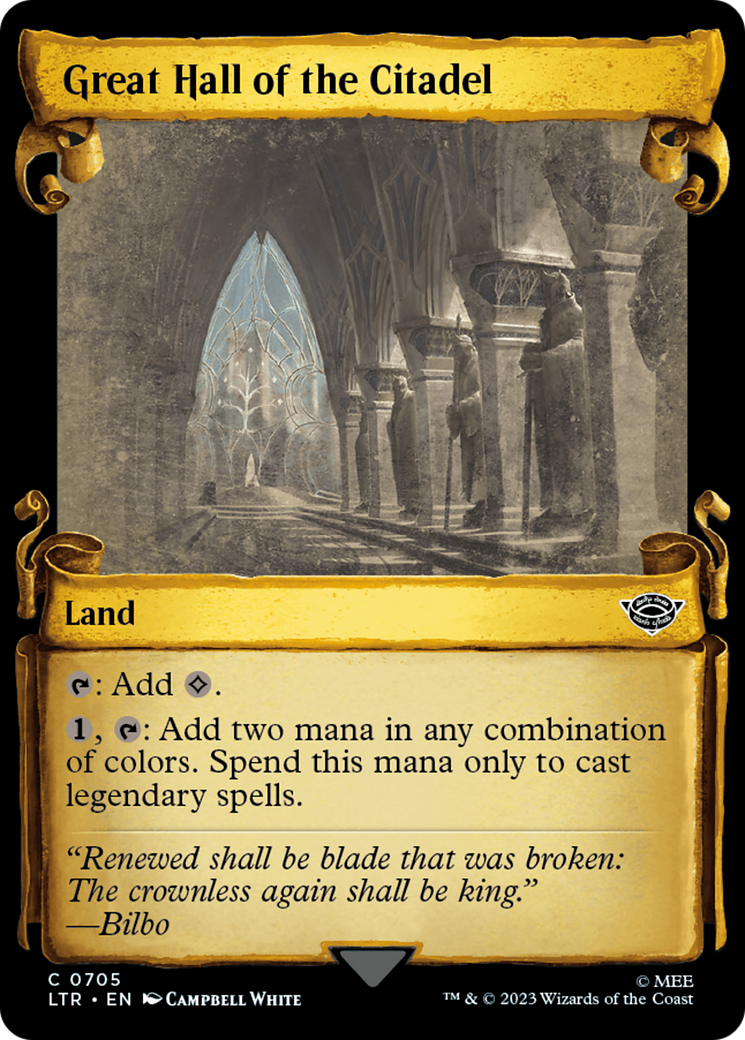Great Hall of the Citadel [The Lord of the Rings: Tales of Middle-Earth Showcase Scrolls] | Dragon's Lair Comics and Fantasy Houston TX