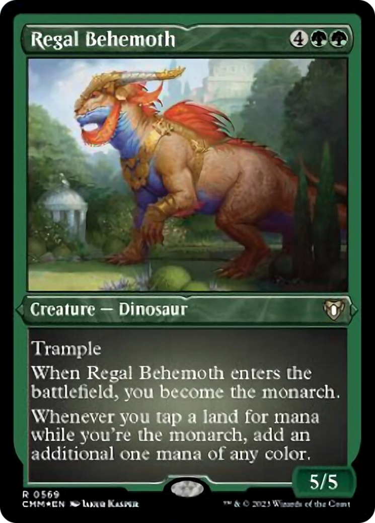 Regal Behemoth (Foil Etched) [Commander Masters] | Dragon's Lair Comics and Fantasy Houston TX