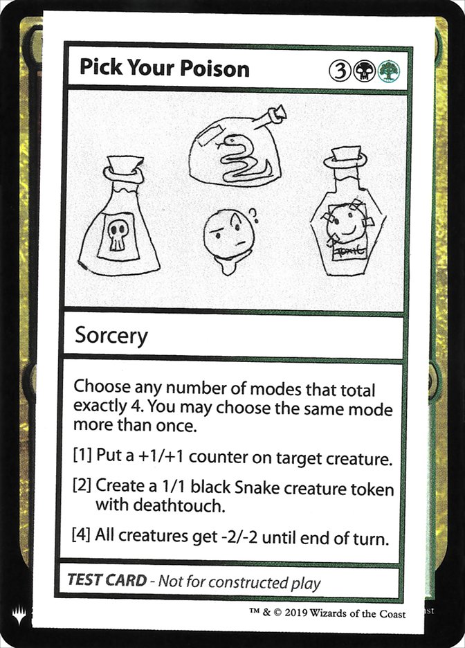 Pick Your Poison [Mystery Booster Playtest Cards] | Dragon's Lair Comics and Fantasy Houston TX