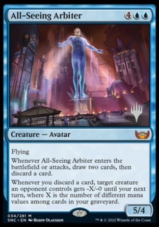 All-Seeing Arbiter (Promo Pack) [Streets of New Capenna Promos] | Dragon's Lair Comics and Fantasy Houston TX