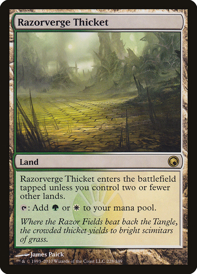 Razorverge Thicket [Scars of Mirrodin] | Dragon's Lair Comics and Fantasy Houston TX