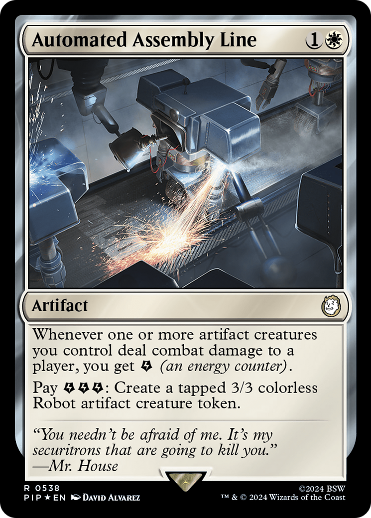 Automated Assembly Line (Surge Foil) [Fallout] | Dragon's Lair Comics and Fantasy Houston TX