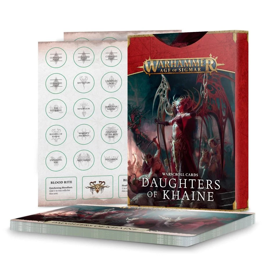 Warhammer Age of Sigmar: Warscroll Cards Daughters of Khaine | Dragon's Lair Comics and Fantasy Houston TX