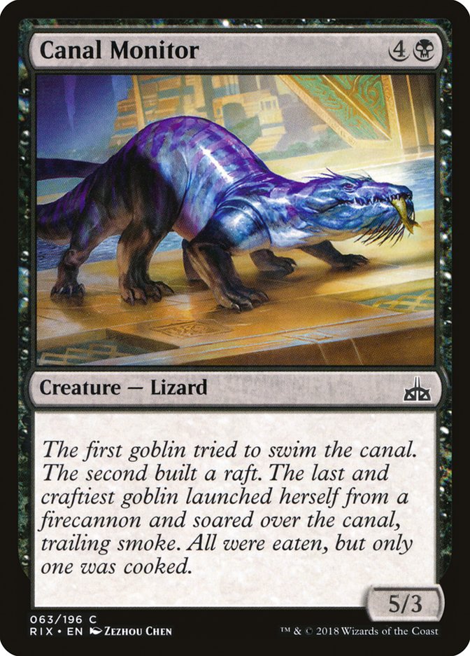 Canal Monitor [Rivals of Ixalan] | Dragon's Lair Comics and Fantasy Houston TX