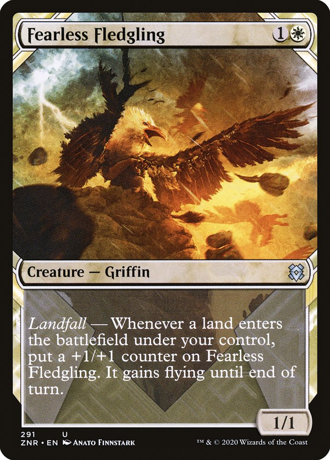 Fearless Fledgling (Showcase) [Zendikar Rising] | Dragon's Lair Comics and Fantasy Houston TX