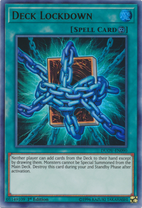 Deck Lockdown [DUOV-EN090] Ultra Rare | Dragon's Lair Comics and Fantasy Houston TX