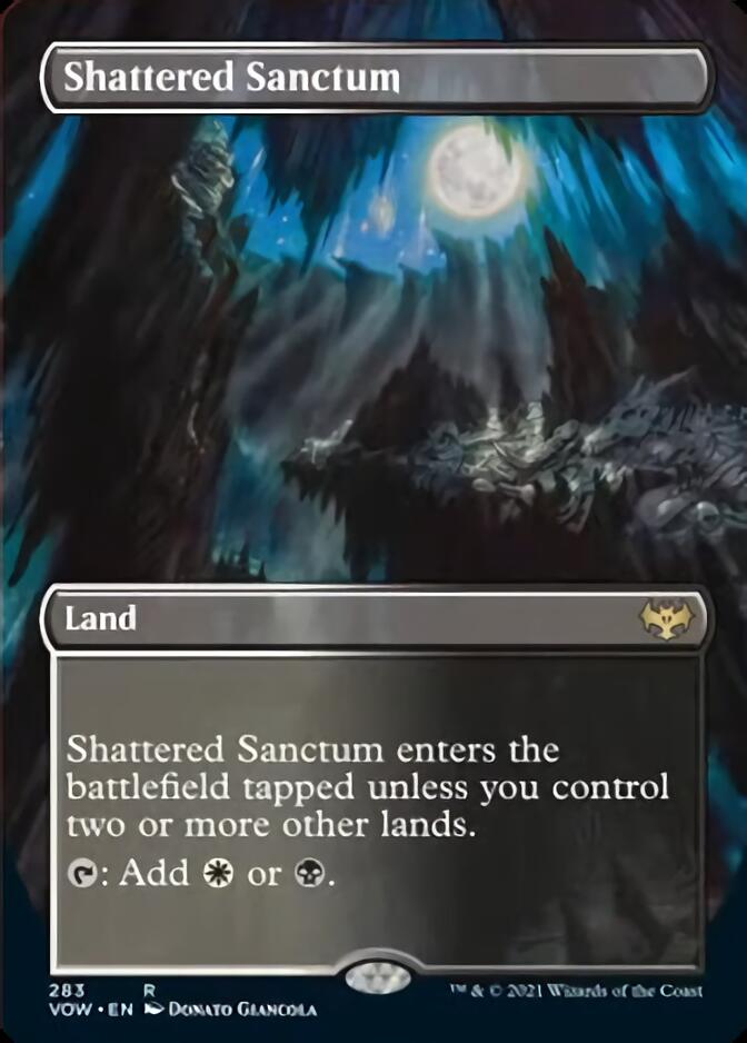 Shattered Sanctum (Borderless Alternate Art) [Innistrad: Crimson Vow] | Dragon's Lair Comics and Fantasy Houston TX