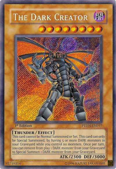 The Dark Creator [PTDN-EN017] Secret Rare | Dragon's Lair Comics and Fantasy Houston TX