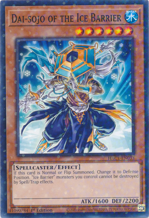 Dai-sojo of the Ice Barrier (Duel Terminal) [HAC1-EN033] Common | Dragon's Lair Comics and Fantasy Houston TX
