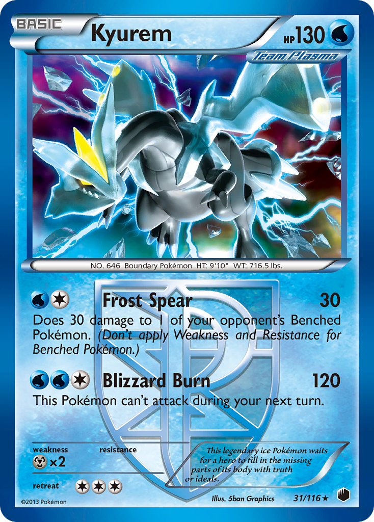 Kyurem (31/116) [Black & White: Plasma Freeze] | Dragon's Lair Comics and Fantasy Houston TX