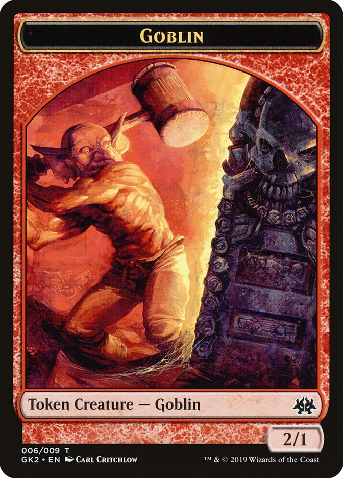 Dragon // Goblin Double-Sided Token [Ravnica Allegiance Guild Kit Tokens] | Dragon's Lair Comics and Fantasy Houston TX