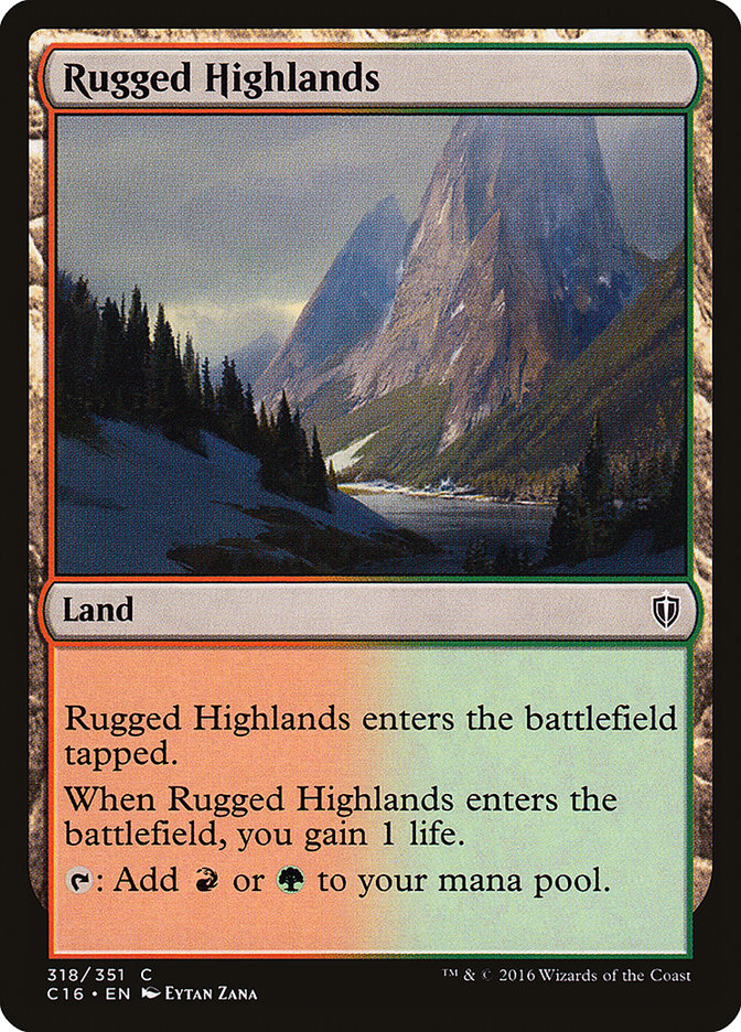 Rugged Highlands [Commander 2016] | Dragon's Lair Comics and Fantasy Houston TX