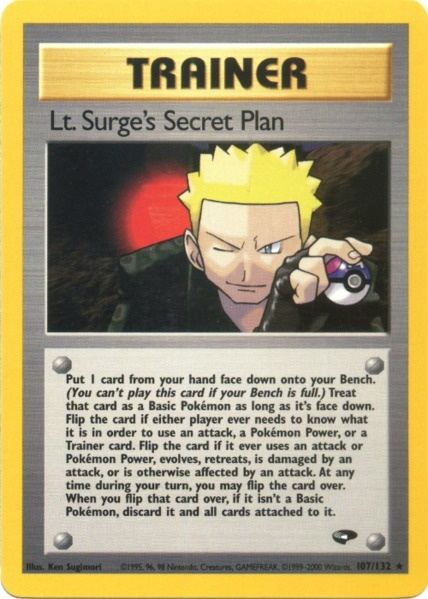 Lt. Surge's Secret Plan (107/132) [Gym Challenge Unlimited] | Dragon's Lair Comics and Fantasy Houston TX