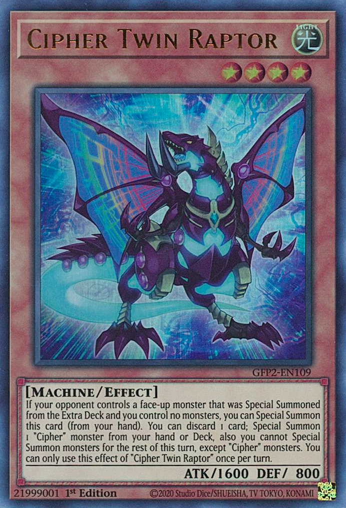 Cipher Twin Raptor [GFP2-EN109] Ultra Rare | Dragon's Lair Comics and Fantasy Houston TX