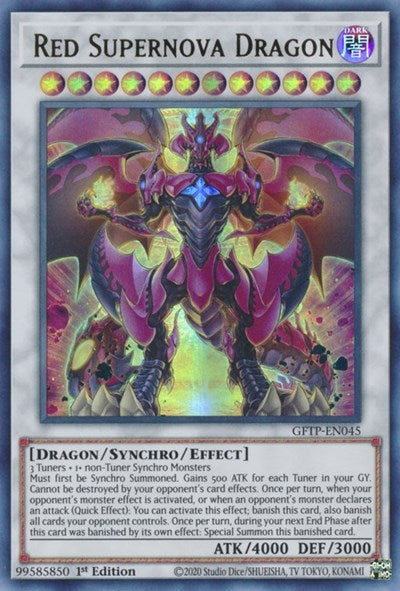 Red Supernova Dragon [GFTP-EN045] Ultra Rare | Dragon's Lair Comics and Fantasy Houston TX