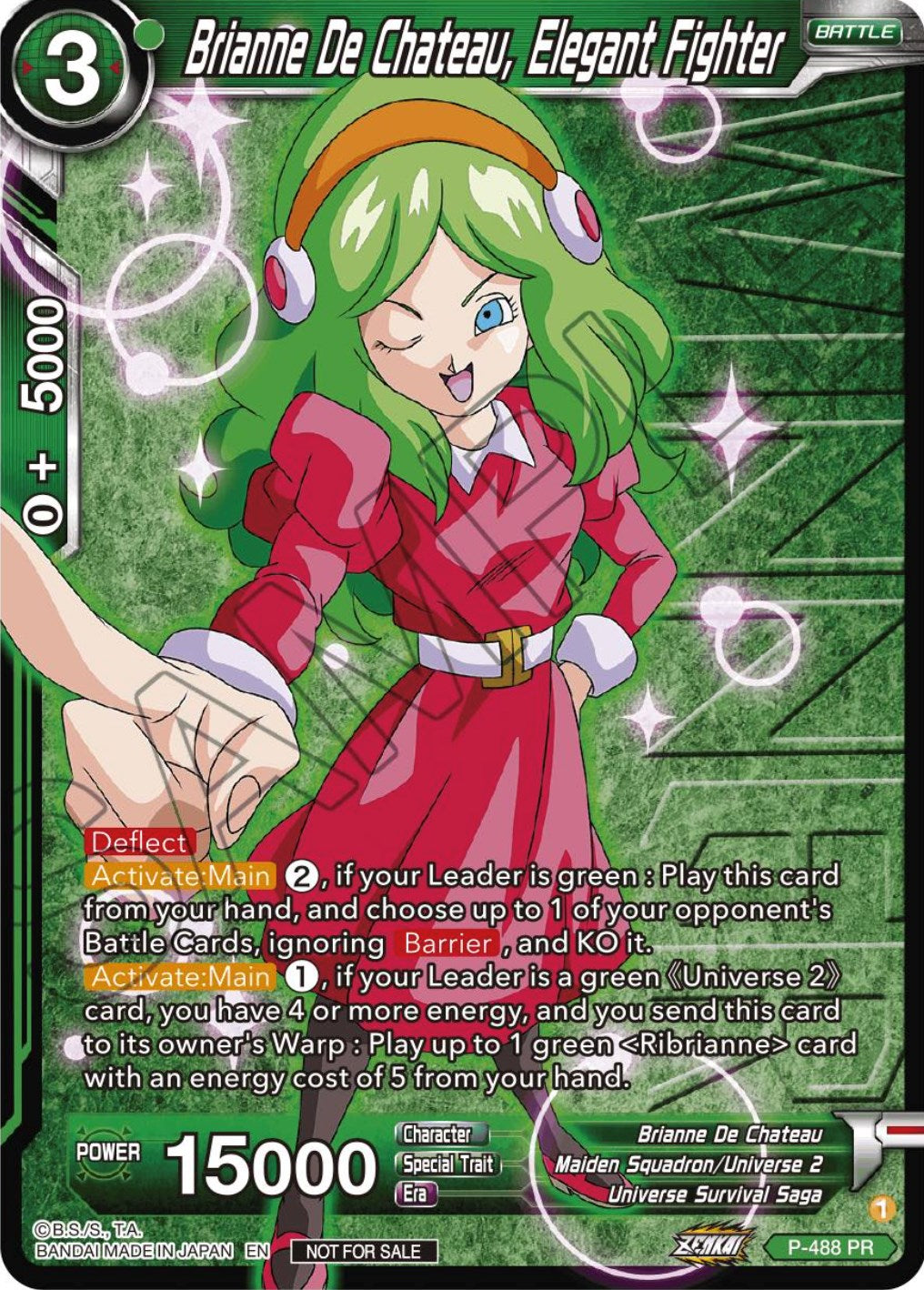 Brianne De Chateau, Elegant Fighter (Zenkai Series Tournament Pack Vol.3 Winner) (P-488) [Tournament Promotion Cards] | Dragon's Lair Comics and Fantasy Houston TX