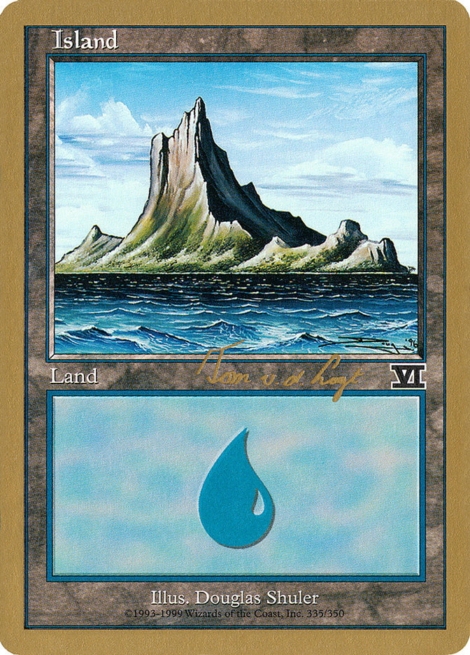 Island (tvdl335) (Tom van de Logt) [World Championship Decks 2000] | Dragon's Lair Comics and Fantasy Houston TX