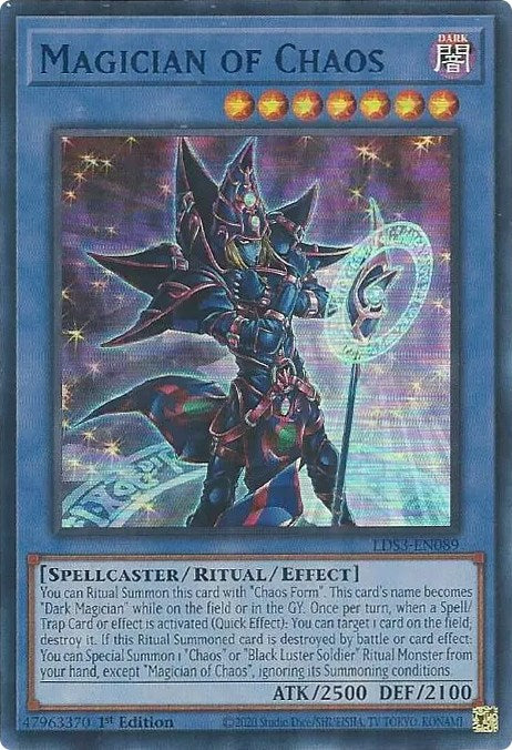 Magician of Chaos (Blue) [LDS3-EN089] Ultra Rare | Dragon's Lair Comics and Fantasy Houston TX