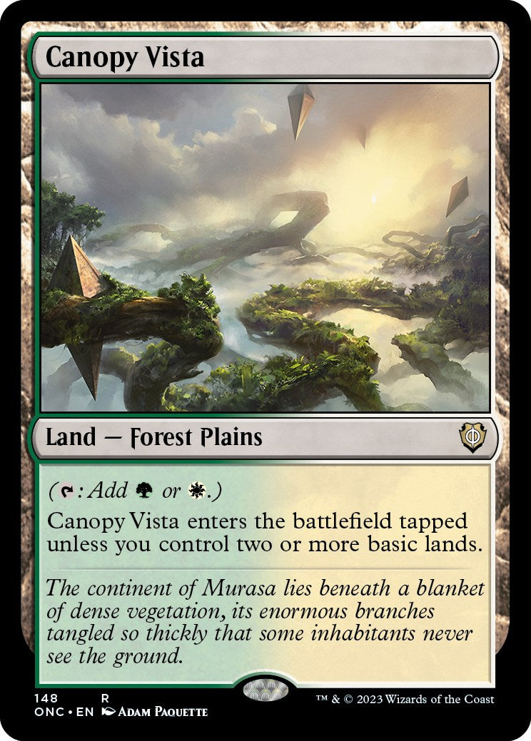Canopy Vista [Phyrexia: All Will Be One Commander] | Dragon's Lair Comics and Fantasy Houston TX