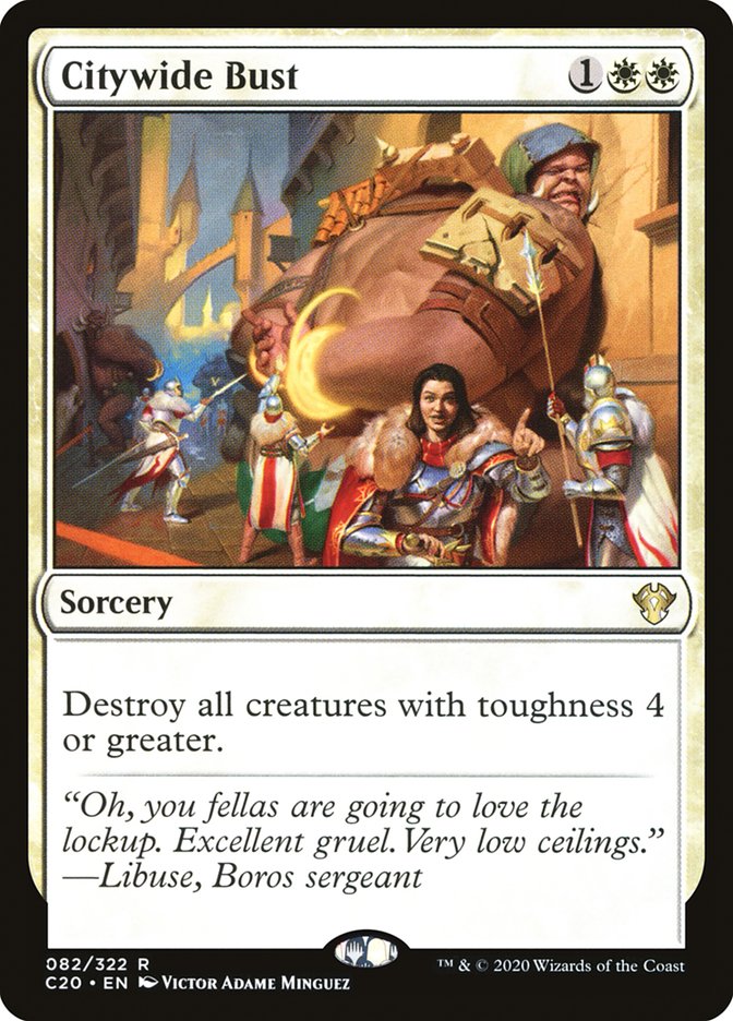 Citywide Bust [Commander 2020] | Dragon's Lair Comics and Fantasy Houston TX