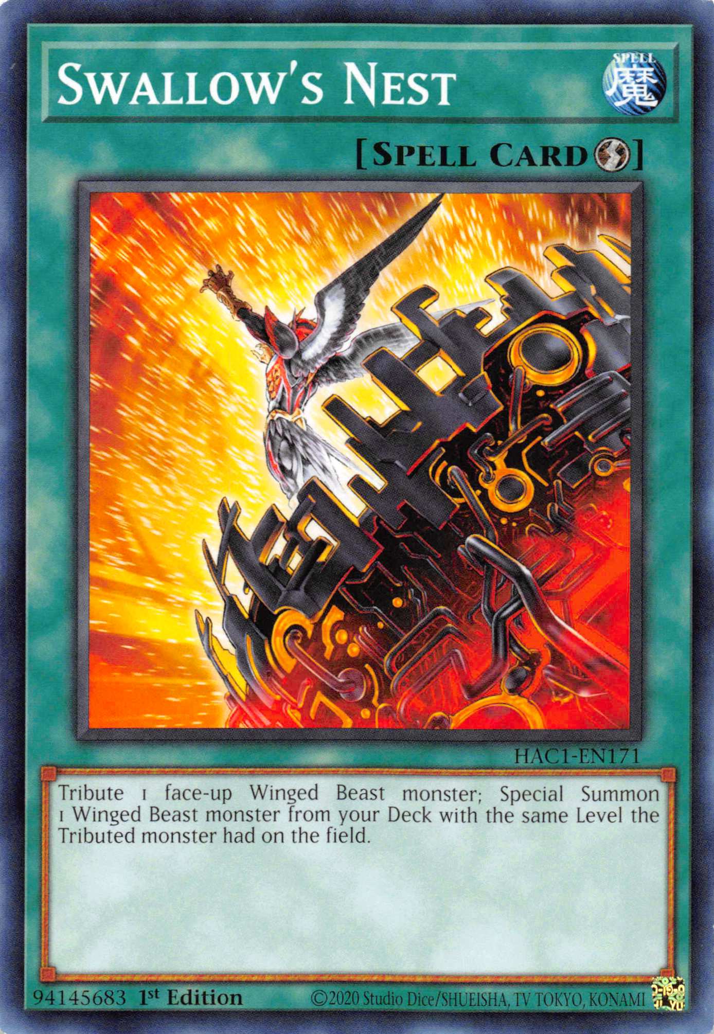 Swallow's Nest (Duel Terminal) [HAC1-EN171] Parallel Rare | Dragon's Lair Comics and Fantasy Houston TX