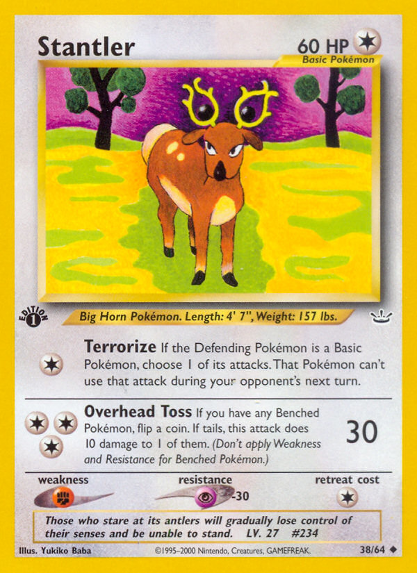 Stantler (38/64) [Neo Revelation 1st Edition] | Dragon's Lair Comics and Fantasy Houston TX