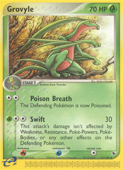 Grovyle (31/109) [EX: Ruby & Sapphire] | Dragon's Lair Comics and Fantasy Houston TX