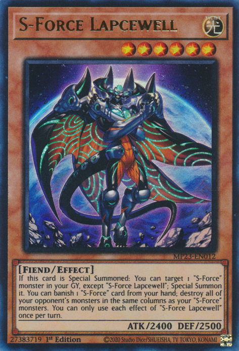 S-Force Lapcewell [MP23-EN012] Ultra Rare | Dragon's Lair Comics and Fantasy Houston TX