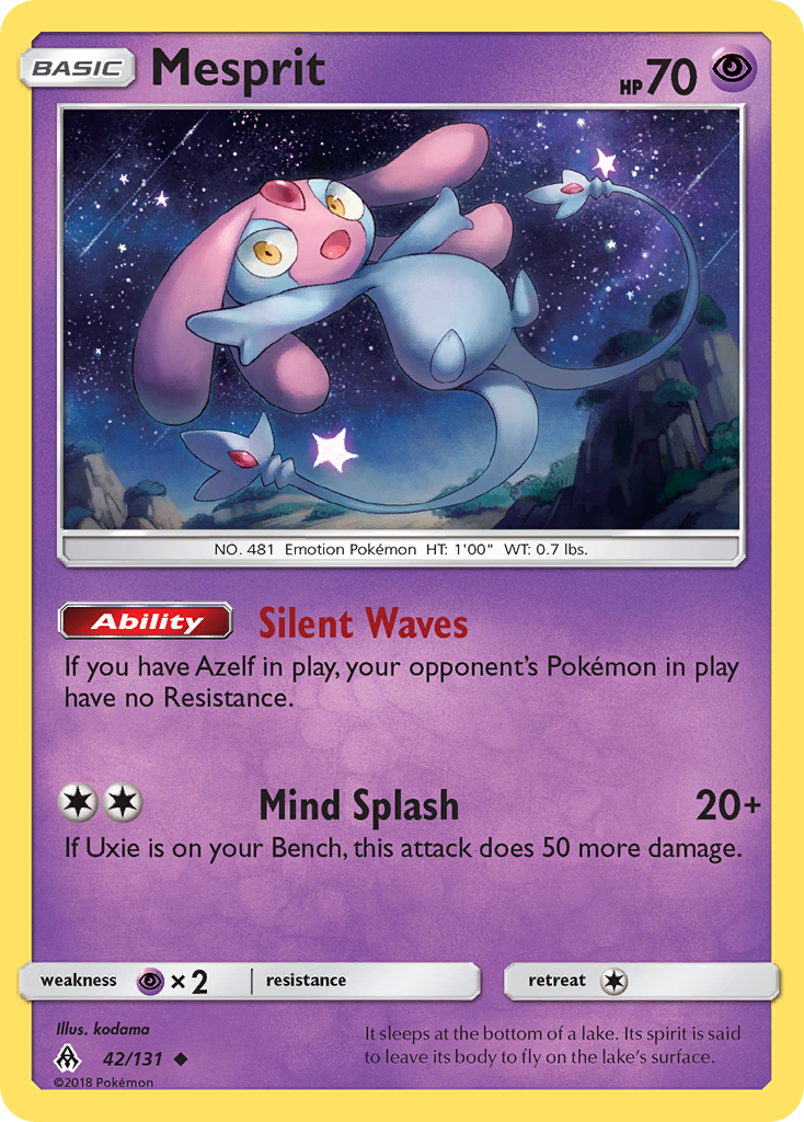 Mesprit (42/131) [Sun & Moon: Forbidden Light] | Dragon's Lair Comics and Fantasy Houston TX