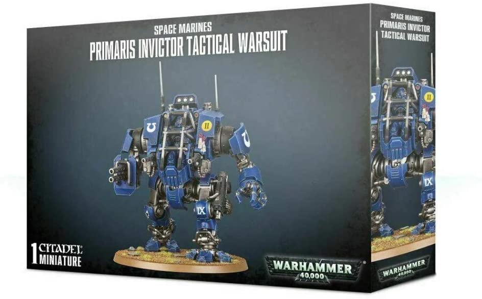 Warhammer 40K: Space Marines Primaris Invictor Tactical Warsuit | Dragon's Lair Comics and Fantasy Houston TX