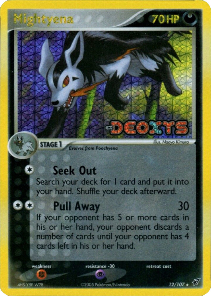 Mightyena (12/107) (Stamped) [EX: Deoxys] | Dragon's Lair Comics and Fantasy Houston TX