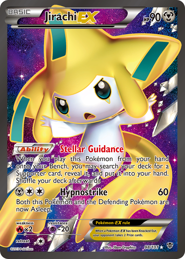 Jirachi EX (98/101) [Black & White: Plasma Blast] | Dragon's Lair Comics and Fantasy Houston TX